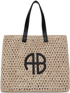 ANINE BING Beige Large Rio Tote