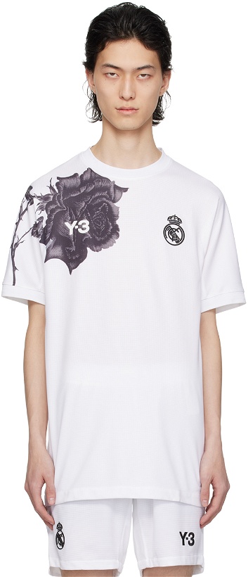 Photo: Y-3 White Real Madrid Edition 23/24 Fourth Authentic T-Shirt
