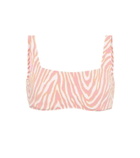 Heidi Klein Cape Town zebra-print bikini top