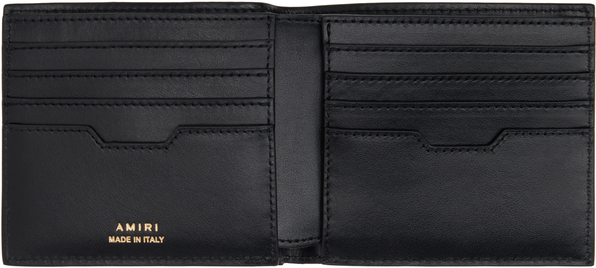 AMIRI Black MA Quad Leather Bifold Wallet Amiri