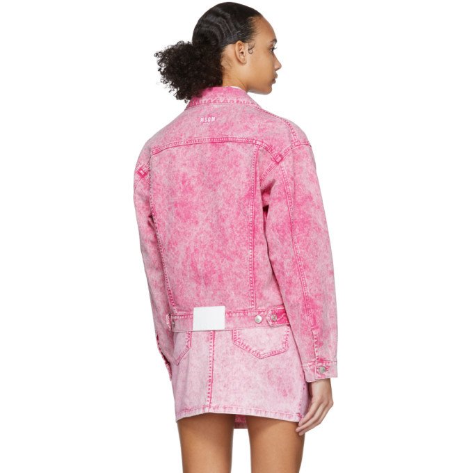 MSGM Pink Washed Jacket MSGM