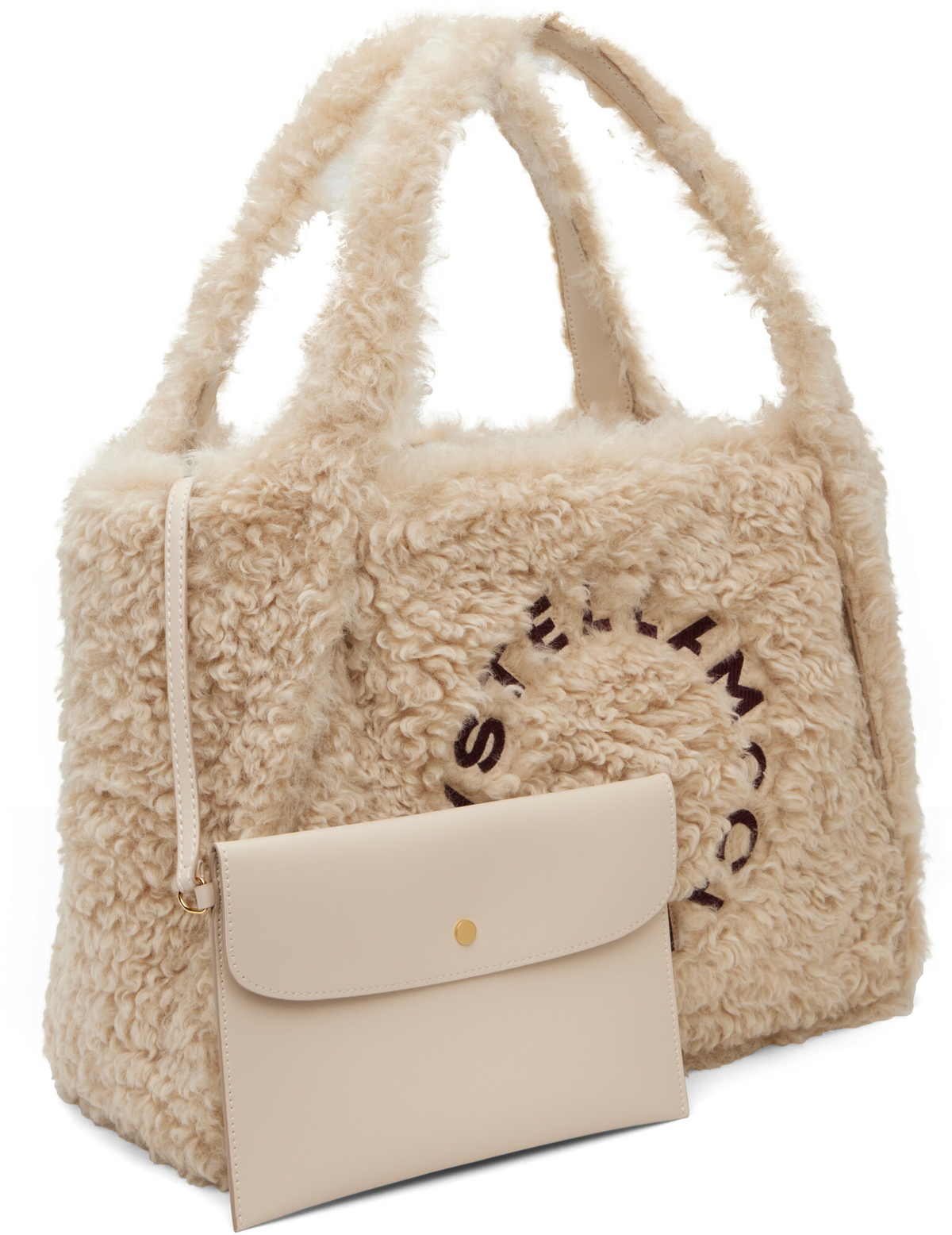 Stella McCartney Beige Large Logo Tote