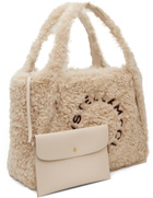 Stella McCartney Beige Large Logo Tote