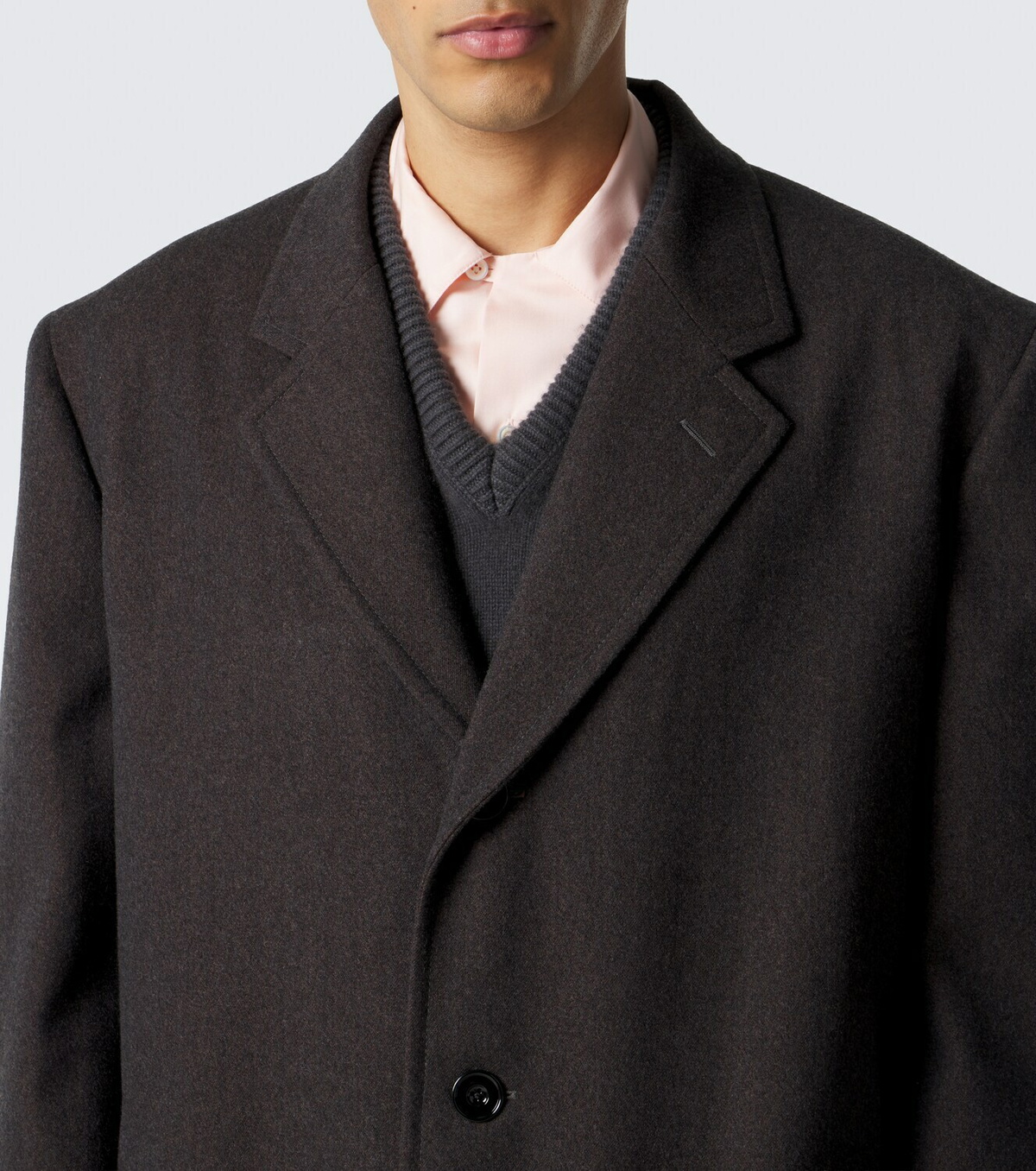 Lemaire Chesterfield wool and cotton overcoat
