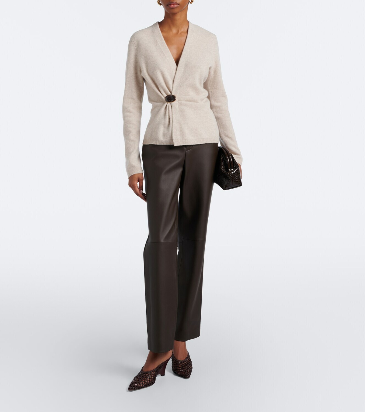 Vince Leather straight pants