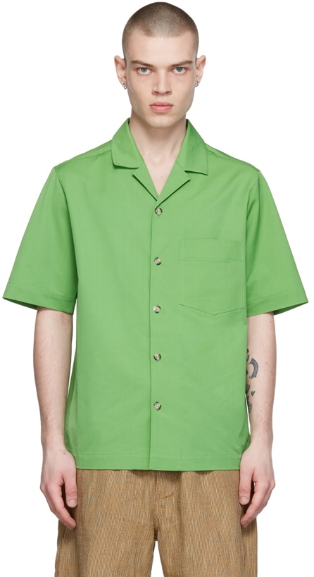 Photo: Nanushka Green Bodil Shirt