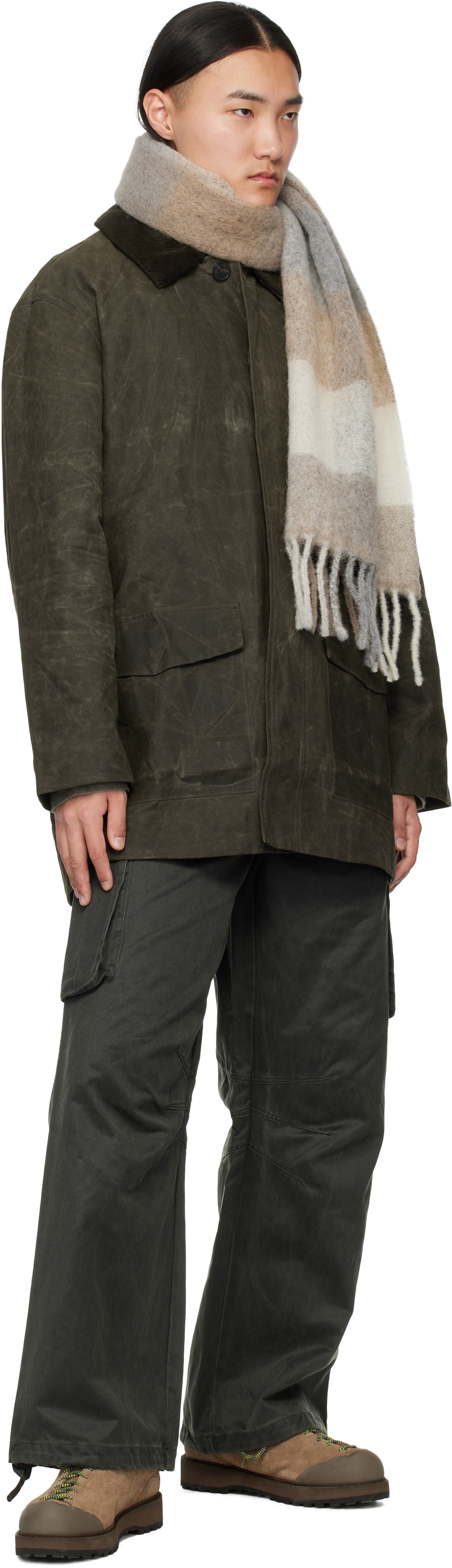 Holzweiler Brown & Gray Fresia Scarf