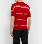 Rochas - Slim-Fit Tie-Dyed Cashmere and Silk-Blend T-Shirt - Red