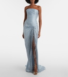 Marmar Halim Tatiana pleated corset gown