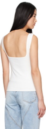 AREA White 'AREA' Nameplate Tank Top