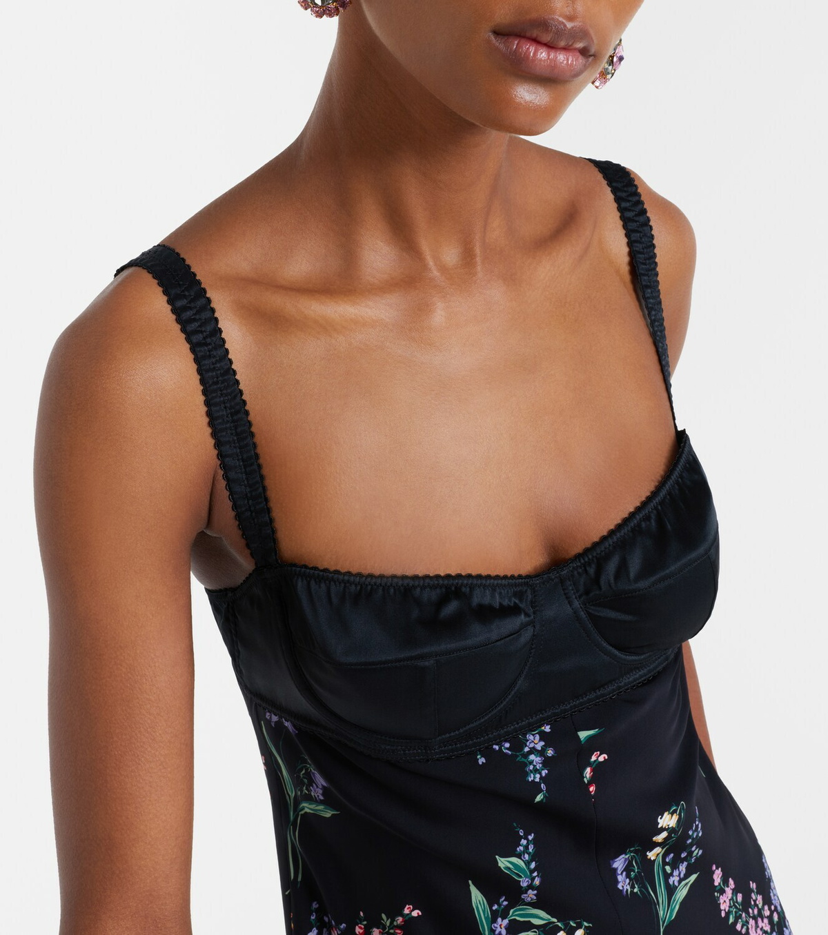 Dolce&Gabbana Floral silk-blend charmeuse maxi dress