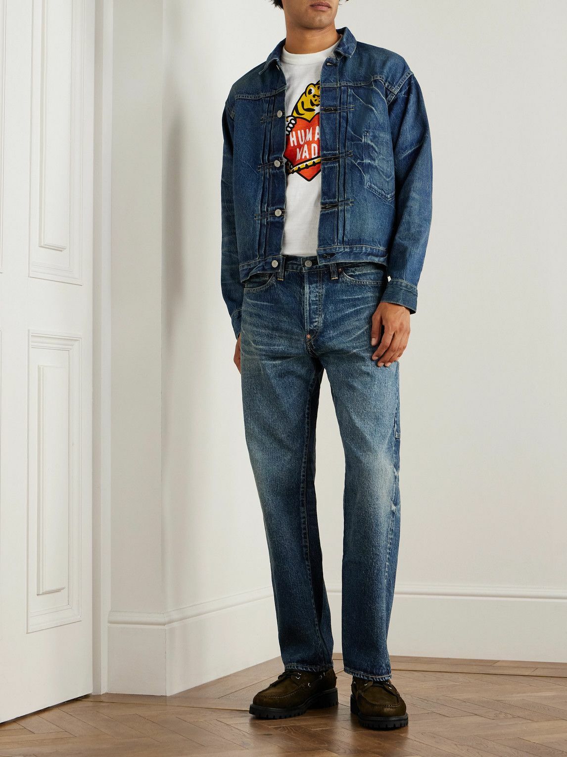 Human Made - Future Straight-Leg Selvedge Jeans - Blue