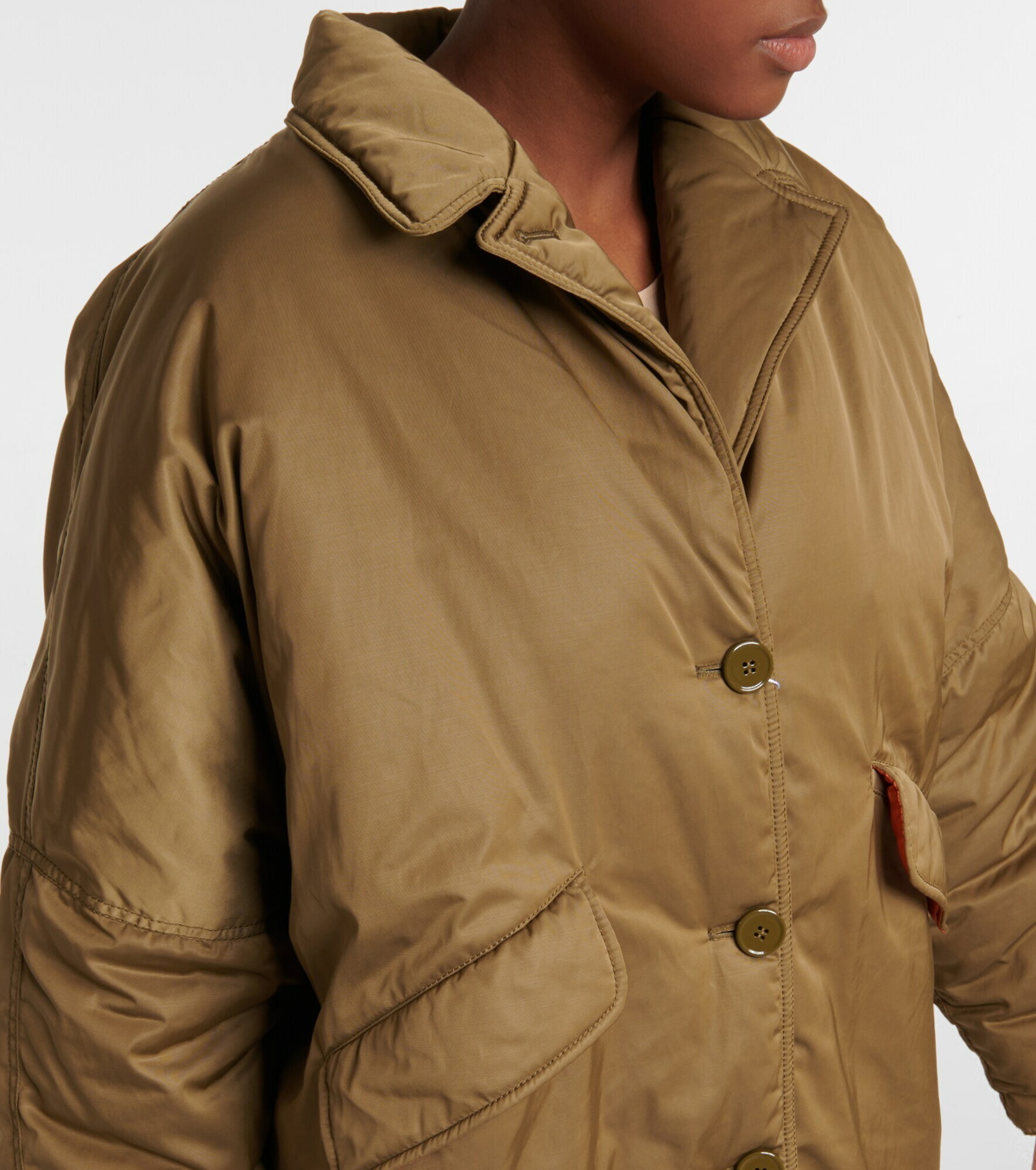 Oversized cropped puffer jacket, MM6 Maison Margiela, Shop Women's  Designer MM6 Maison Martin Margiela Online in Canada