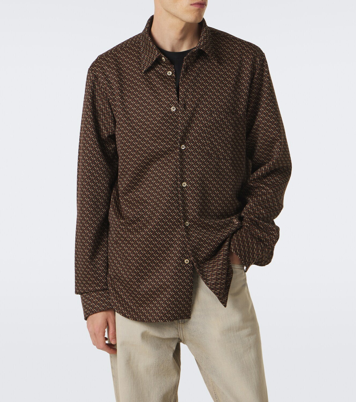 Wales Bonner Doshi jacquard shirt