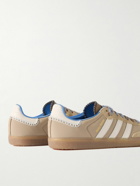 adidas Originals - Wales Bonner Samba Suede and Leather-Trimmed Shell Sneakers - Neutrals