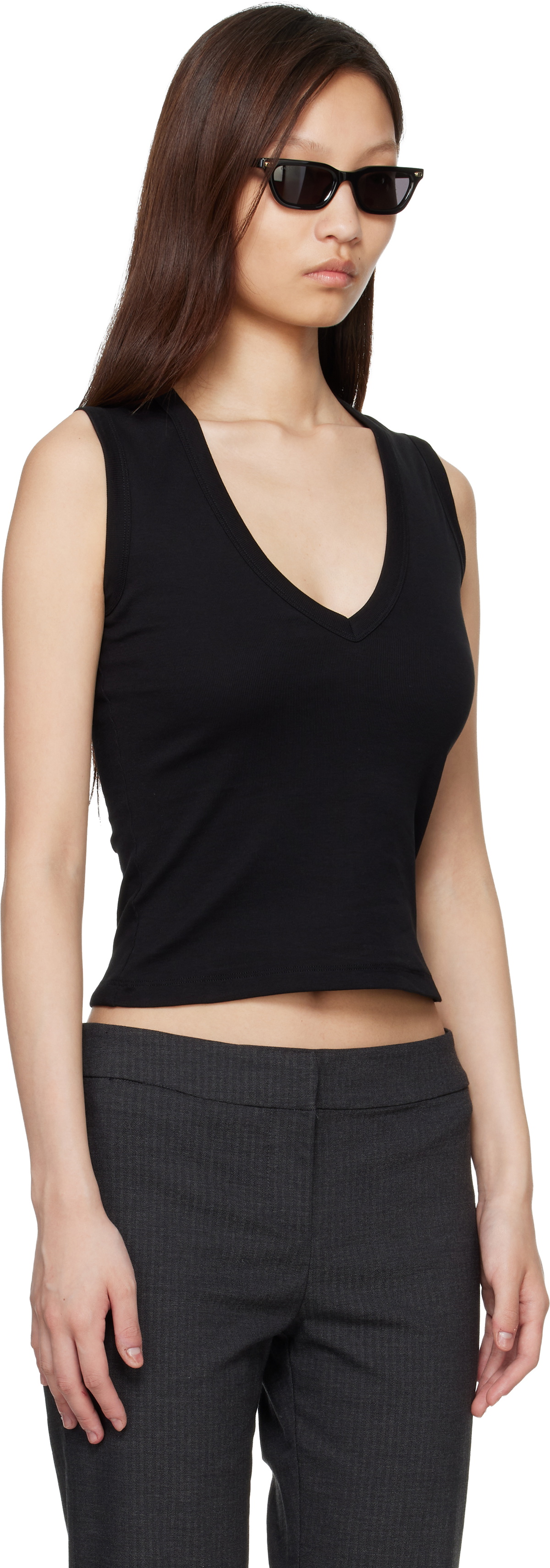 FLORE FLORE Black Dewi Tank Top