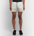 Nike Running - Slim-Fit Mesh Drawstring Shorts - White