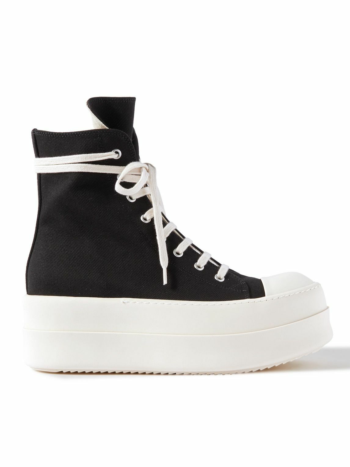 DRKSHDW by Rick Owens - Mega Bumper Exaggerated-Sole Denim High-Top ...