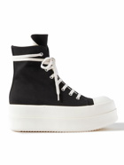 DRKSHDW by Rick Owens - Mega Bumper Exaggerated-Sole Denim High-Top Sneakers - Black