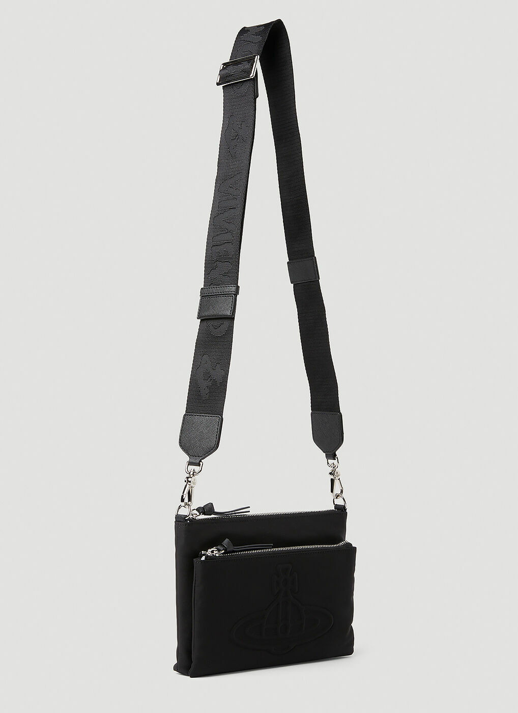 Penny Double Pouch Crossbody Bag in Black Vivienne Westwood