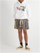 Sorry In Advance - Printed Cotton-Jersey Hoodie - White