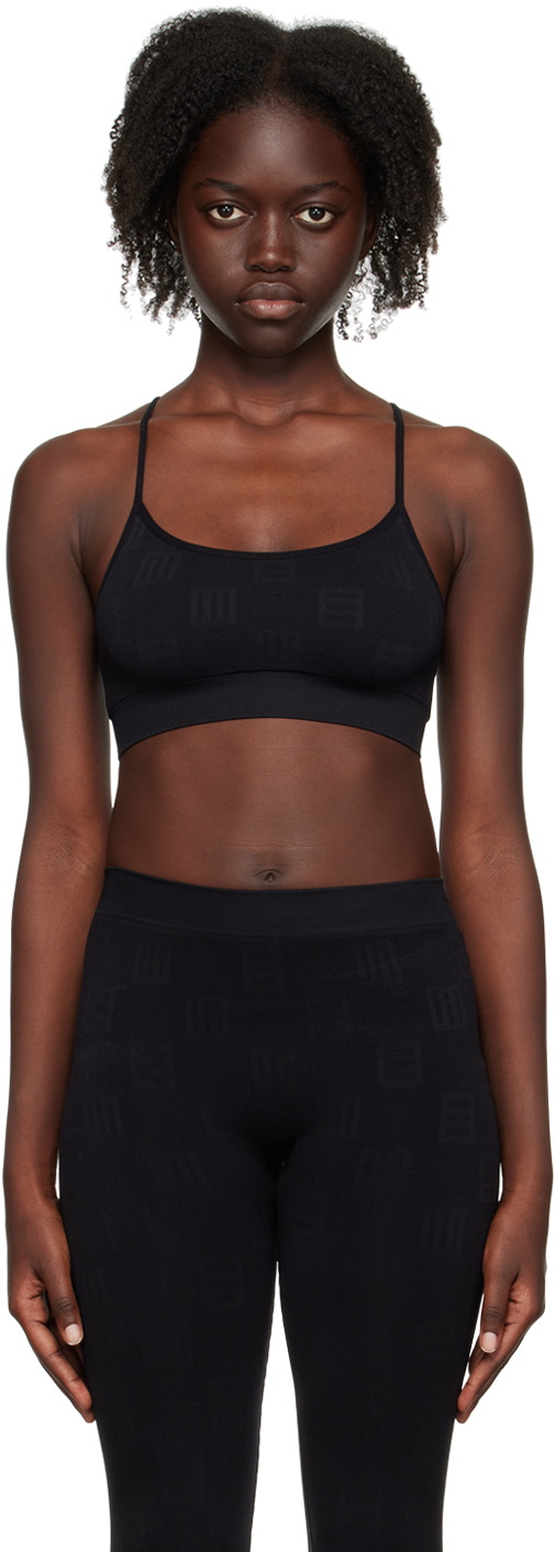 AMBUSH Black Monogram Active Sports Bra Ambush