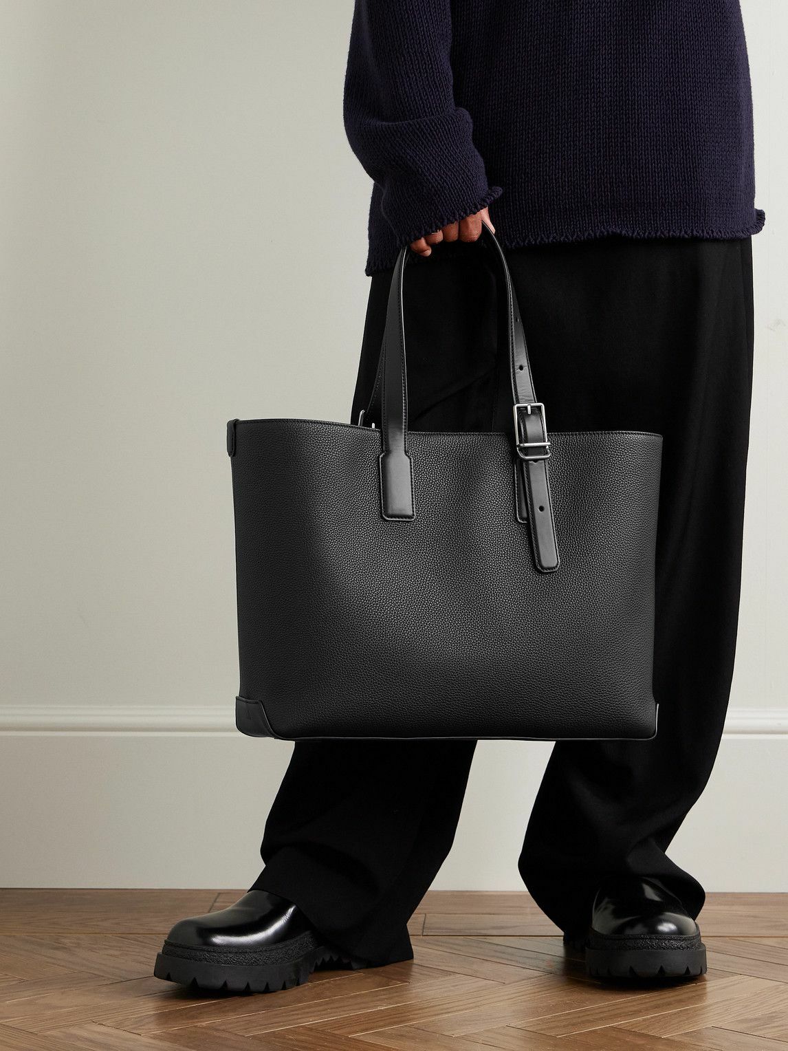 Dunhill - 1893 Harness Full-Grain Leather Tote Bag