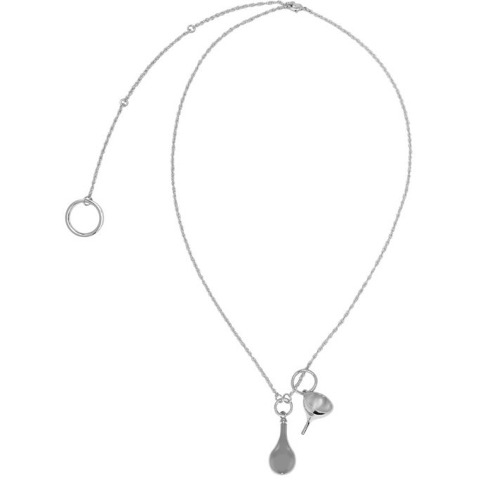 Lemaire pendant-detail Necklace - Silver