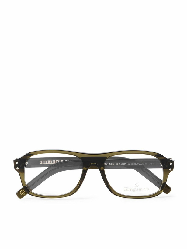 Photo: Kingsman - Cutler and Gross Square-Frame Acetate Optical Glasses