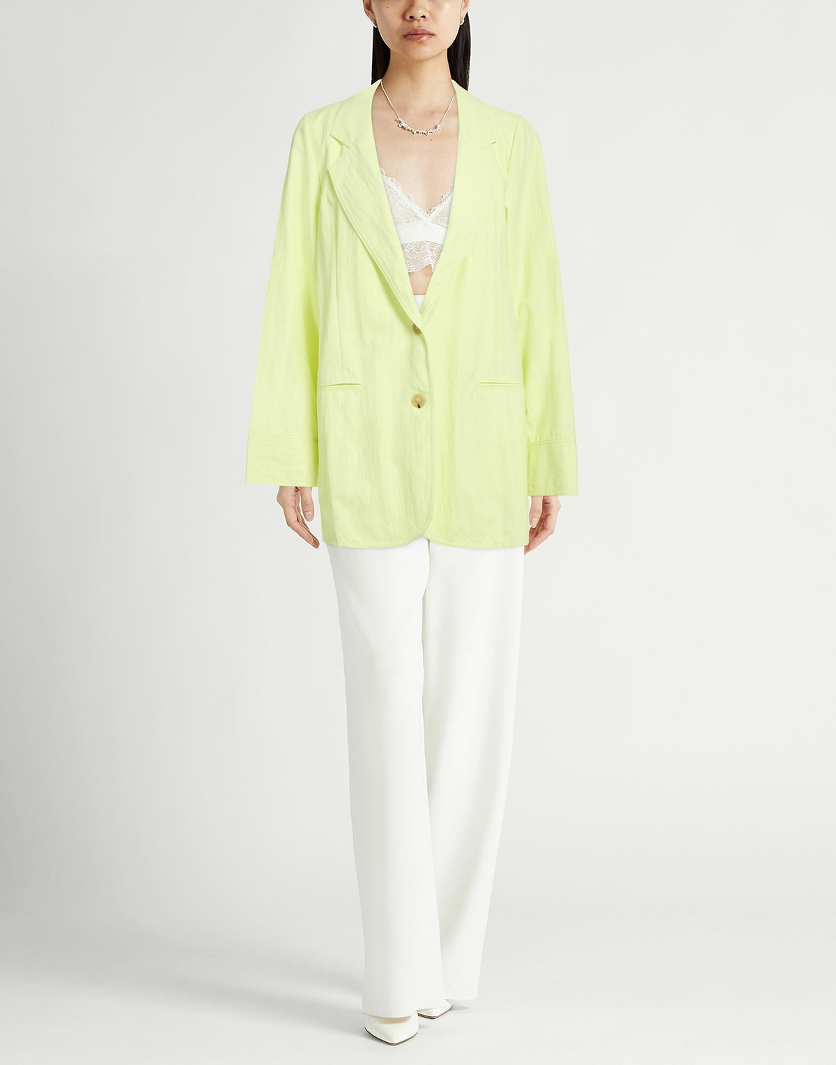 Forte_forte Womens Blazer Lime in Green