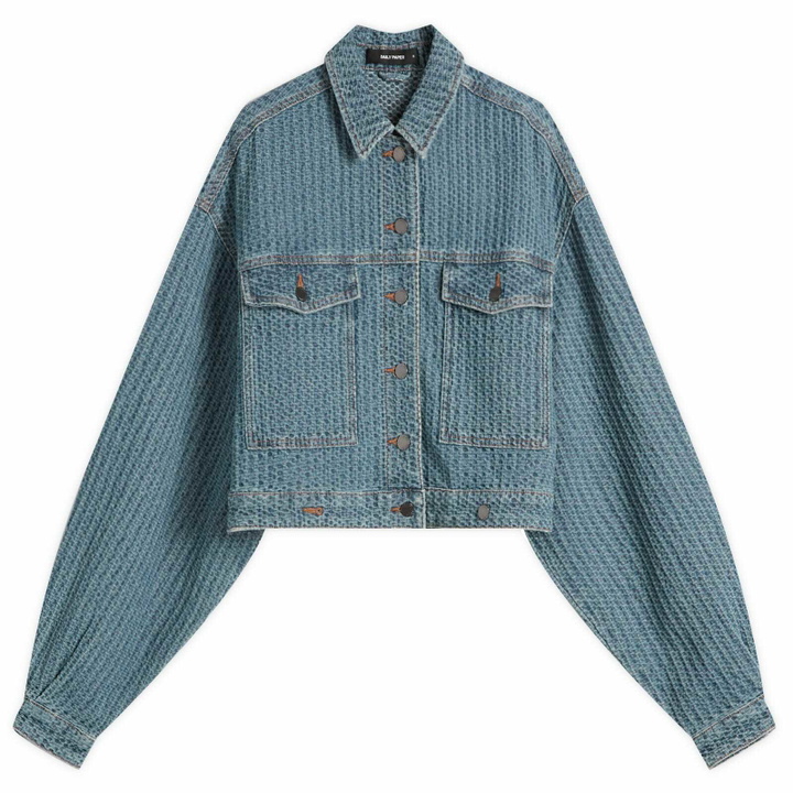 Photo: Daily Paper Women's Relaxed Denim Jackets in Light Blue