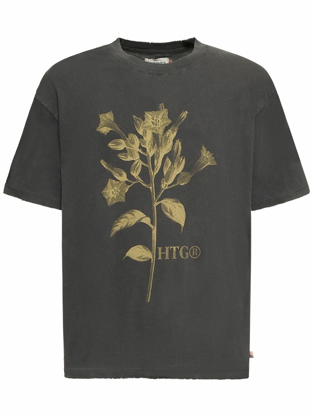 Photo: HONOR THE GIFT - Flower Print Cotton Jersey T-shirt