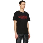 Givenchy Black and Red Schematics Logo T-Shirt