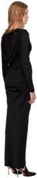 MISBHV Black Hooded Maxi Dress