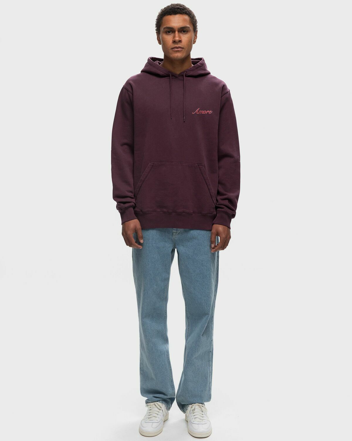 Bstn Brand Rose Hoody Purple Hoodies