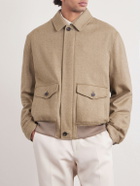 Ralph Lauren Purple label - Herringbone Cashmere Jacket - Brown