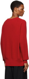 Cordera Red Front Seam Sweater