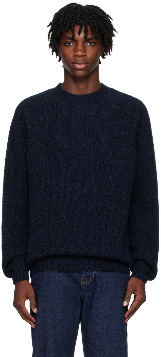 Chunky navy outlet sweater