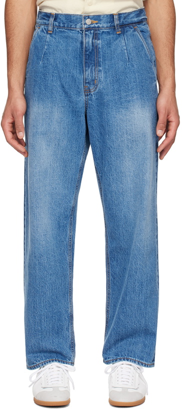 Photo: DOCUMENT Blue Five-Pocket Jeans