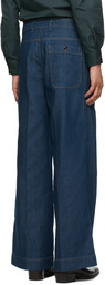 Lemaire Blue Wide-Leg Jeans