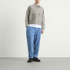 Universal Works Men's Herringbone Rec. Pleated Track Pant in Washed Indigo
