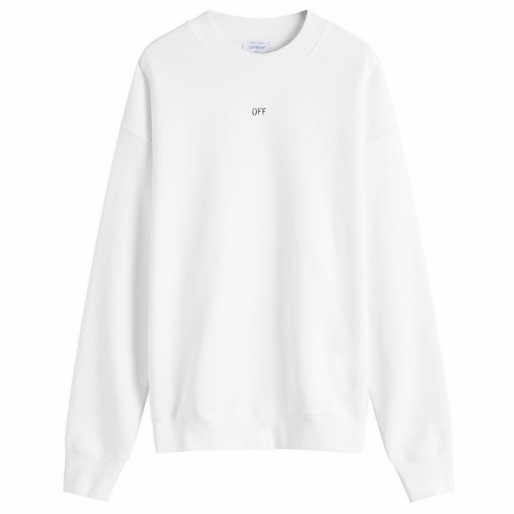 Photo: Off-White Men's Stamp Crew Sweatshirt in White