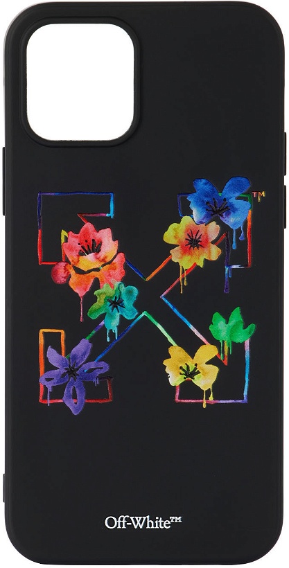 Photo: Off-White Black Floral Arrow iPhone 12 Pro Case