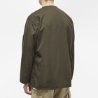 Comme des Garçons Homme Men's Nylon Liner Zip Jacket in Khaki