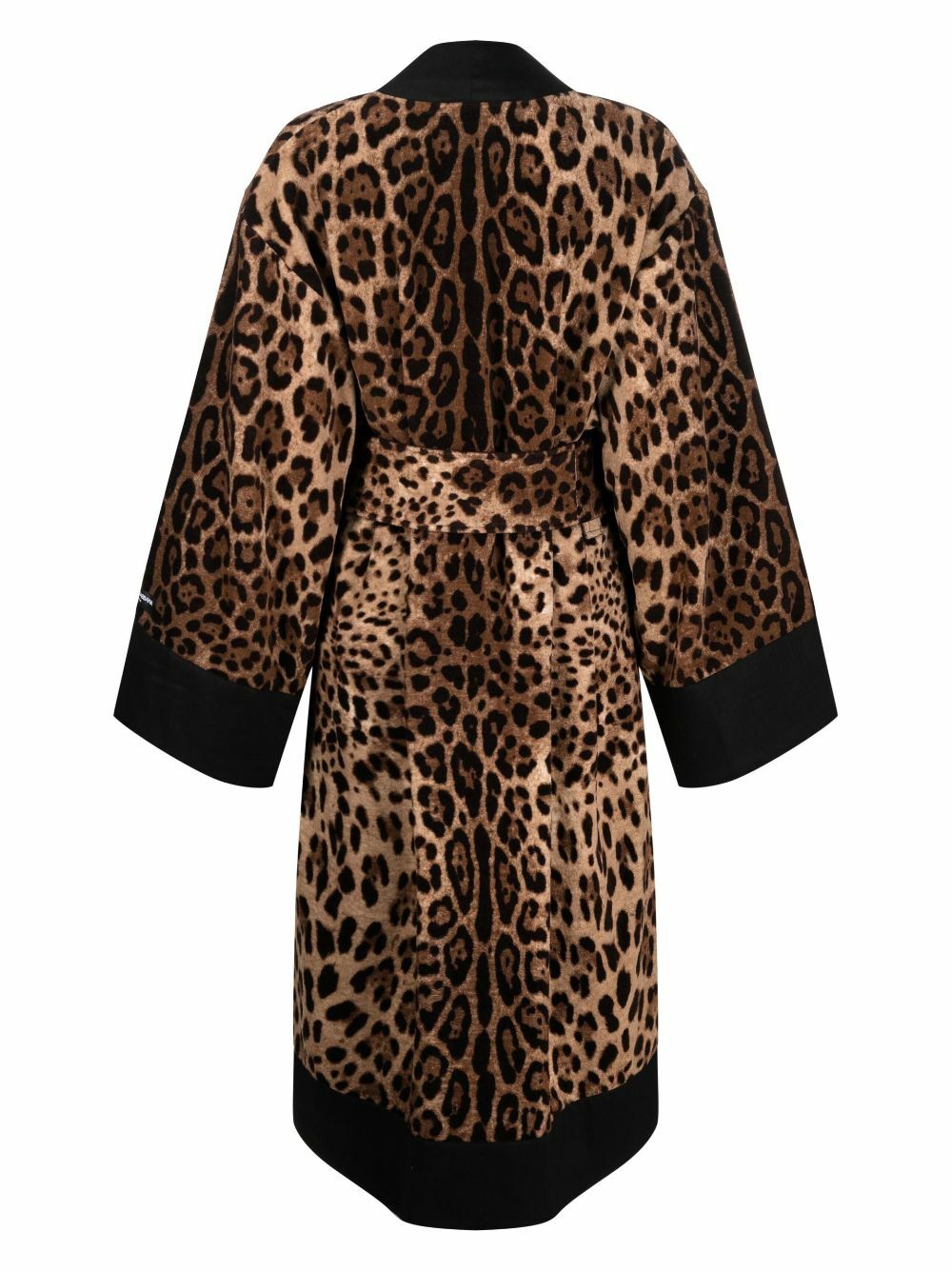 Dolce & Gabbana Brown Leopard Print Robe