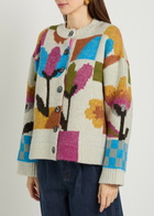 Free People Tulip Whirl Cotton-blend Cardigan Multicoloured