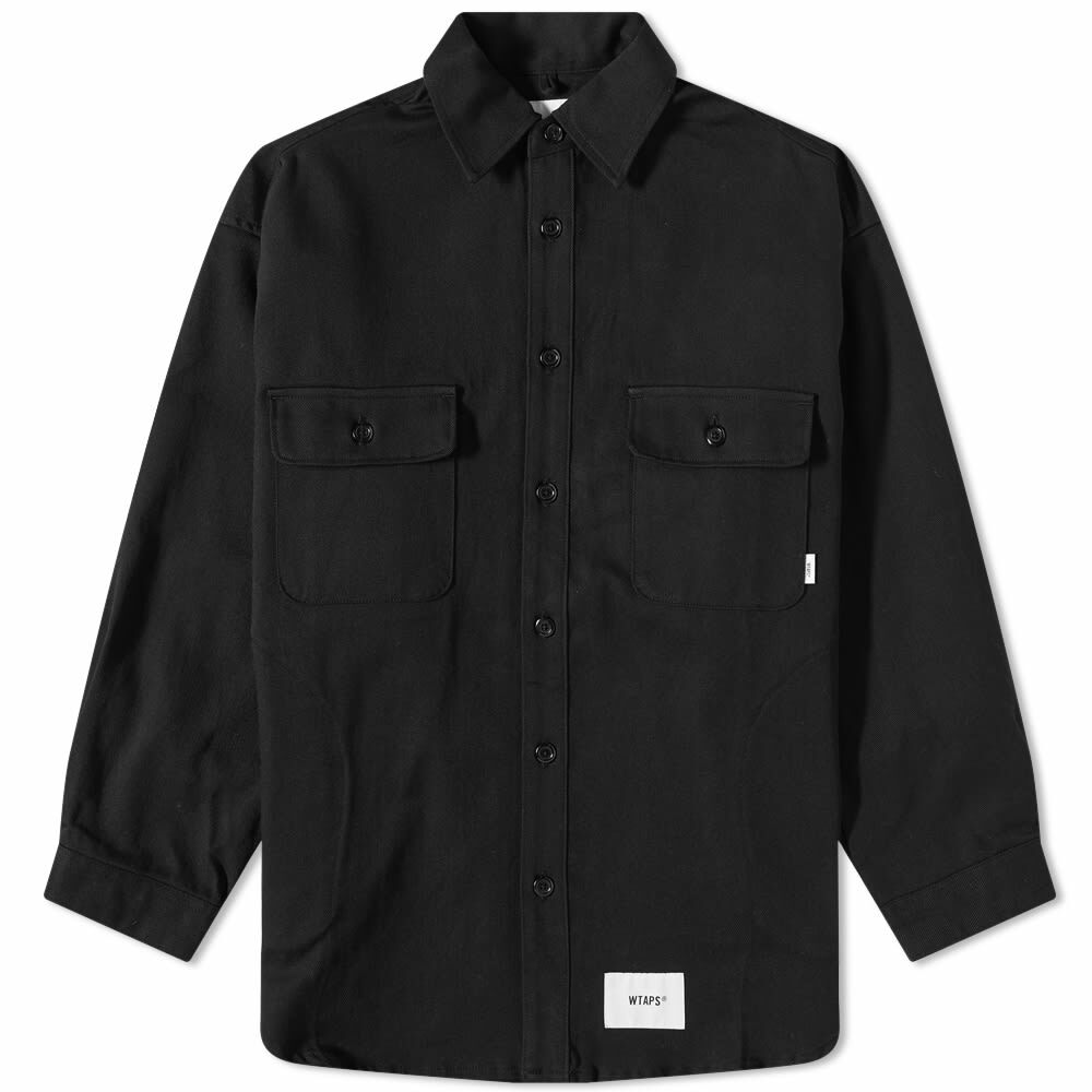 WTAPS Men's WCPO 02 Cotton Twill Shirt in Black