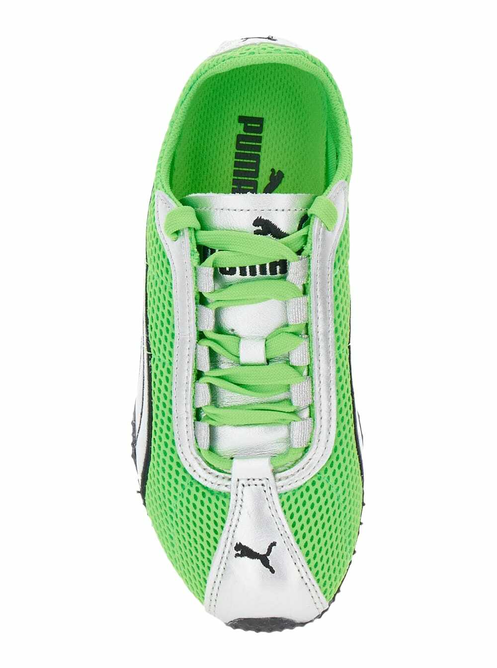 Puma h-street Og Green Low Top Perforated Sneakers With Maxi Logo On The Tongue In Tech Fabric Unisex