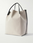 Loro Piana - Bale Extra Large Leather-Trimmed Canvas Tote Bag