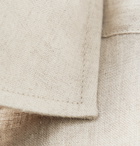 Favourbrook - Slim-Fit Cutaway-Collar Slub Linen Shirt - Neutrals